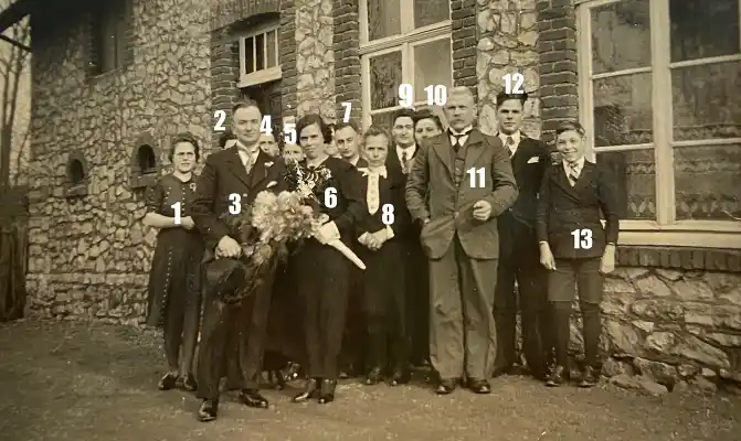 Huwelijk Troutje en Frans.