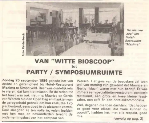 zaal witte bioscoop