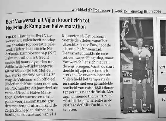 bert vanwersch marathon